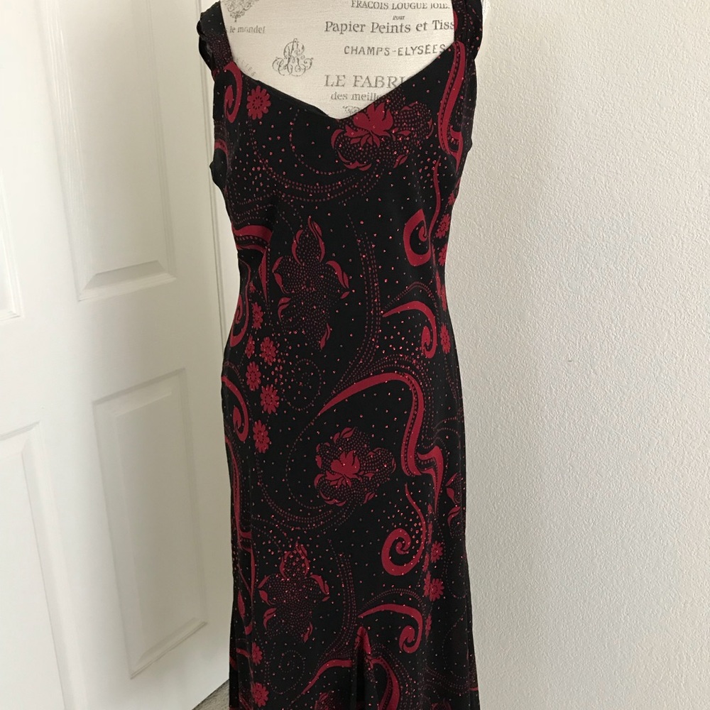M&co red and black dress